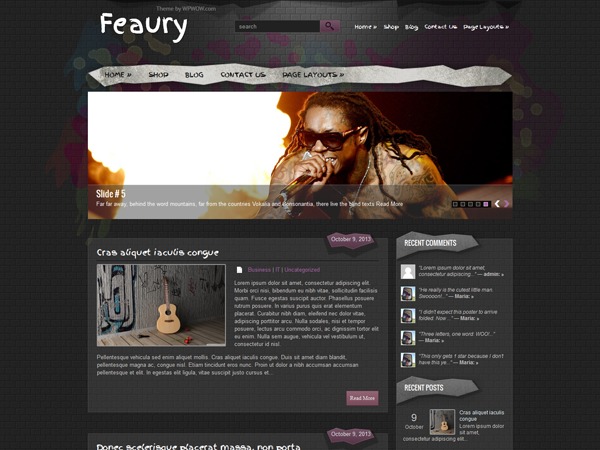 Theme WordPress Feaury by WPWOW
