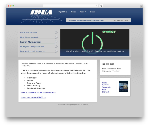 Theme WordPress IDEA-LLC - idea-llc.biz