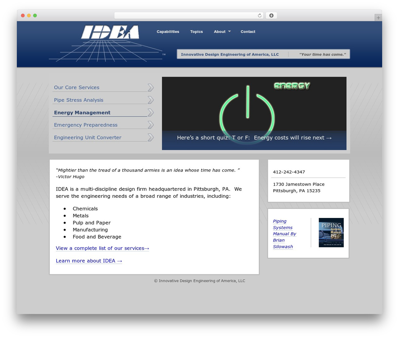 Theme WordPress IDEA-LLC - idea-llc.biz