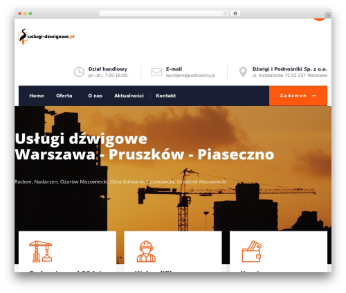 Theme WordPress kingstrox - uslugi-dzwigowe.pl