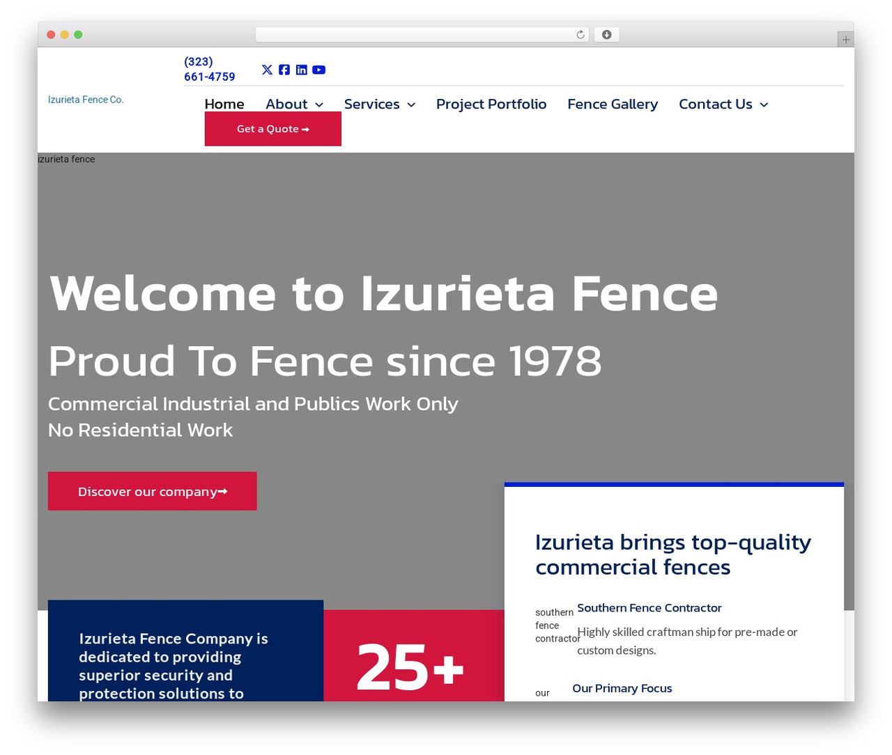 Wordpress Shuttle Framework WP theme - izurietafenceco.com