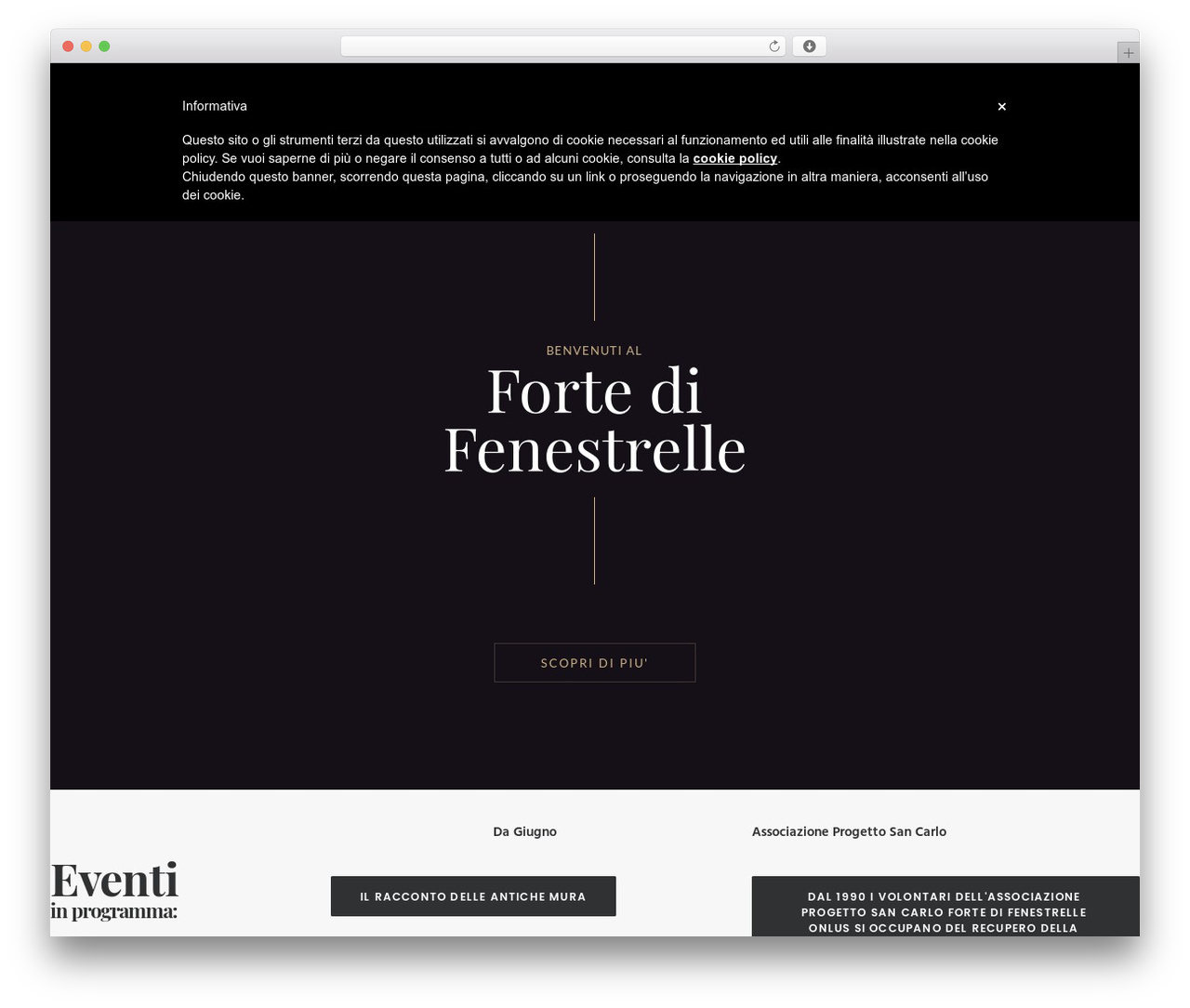 WP theme Uncode - fortedifenestrelle.it