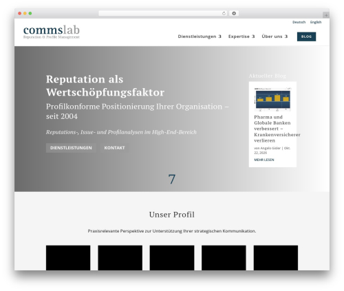 Divi theme WordPress - commslab.com