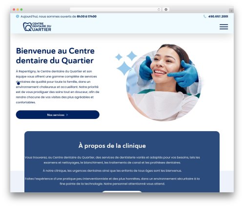 Flexsite theme WordPress - centredentaireduquartier.com