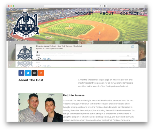 Gumbo SecondLine WordPress theme - pinstripelanespodcast.com