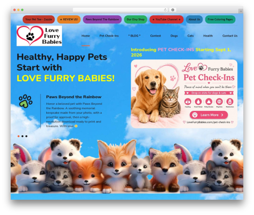 Pawsitive WP theme - lovefurrybabies.com