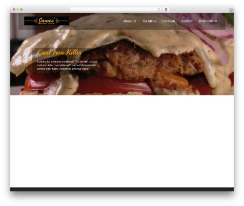 SKT Restaurant Pro WordPress restaurant theme - jamesbreakfastandmore.com
