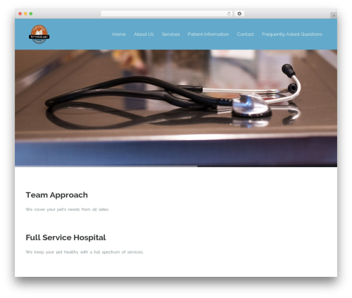 Vets features WordPress plugin - ferndaleveterinaryhospital.com