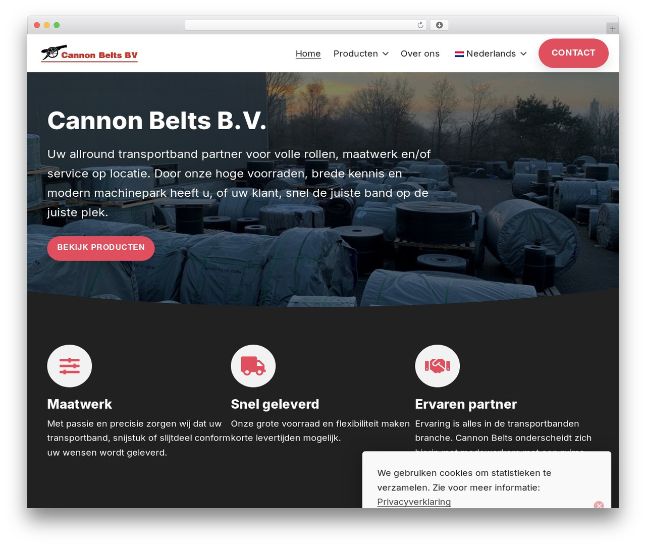WebNexus WordPress theme - cannonbelts.com