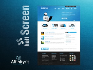 WordPress theme Halfscreen