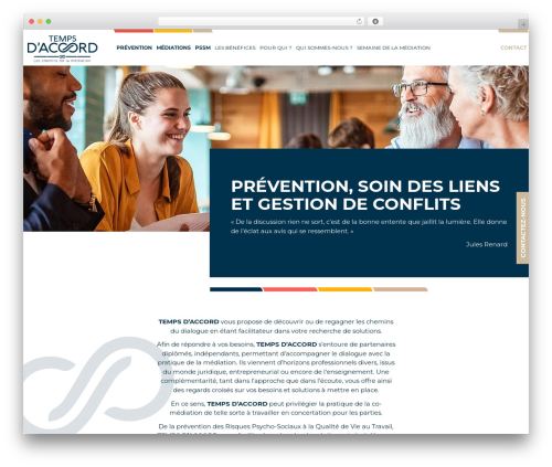 WordPress theme TEMPS_ACCORD - tempsdaccord.com