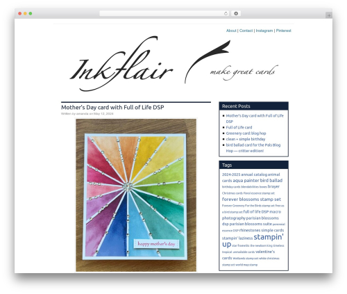 Catalyst theme WordPress - inkflair.com