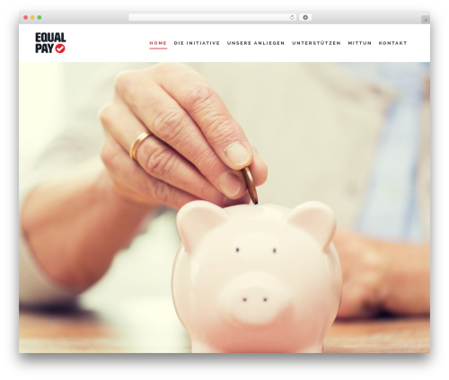 Equal WordPress website theme - equalpay.center