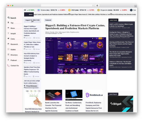 Cryptocurrency price ticker widget pro WordPress plugin - www.cryptoboom.com