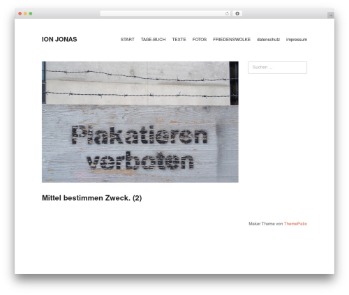 Theme WordPress Maker - ionjonas.de Theme WordPress Maker - ionjonas.de
