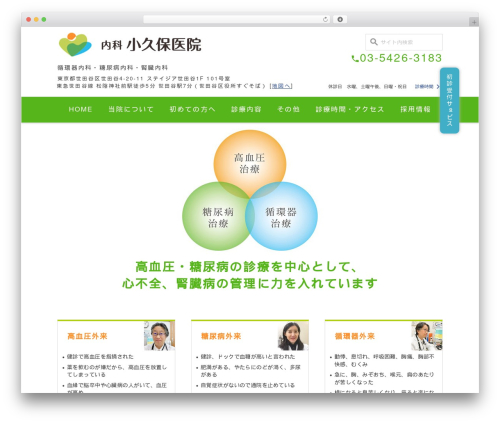 Wevery calendar WordPress plugin - naika-kokubo-iin.jp
