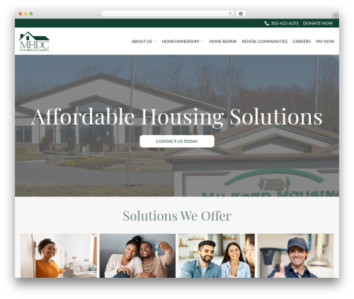 WordPress theme Reach Local - milfordhousing.com