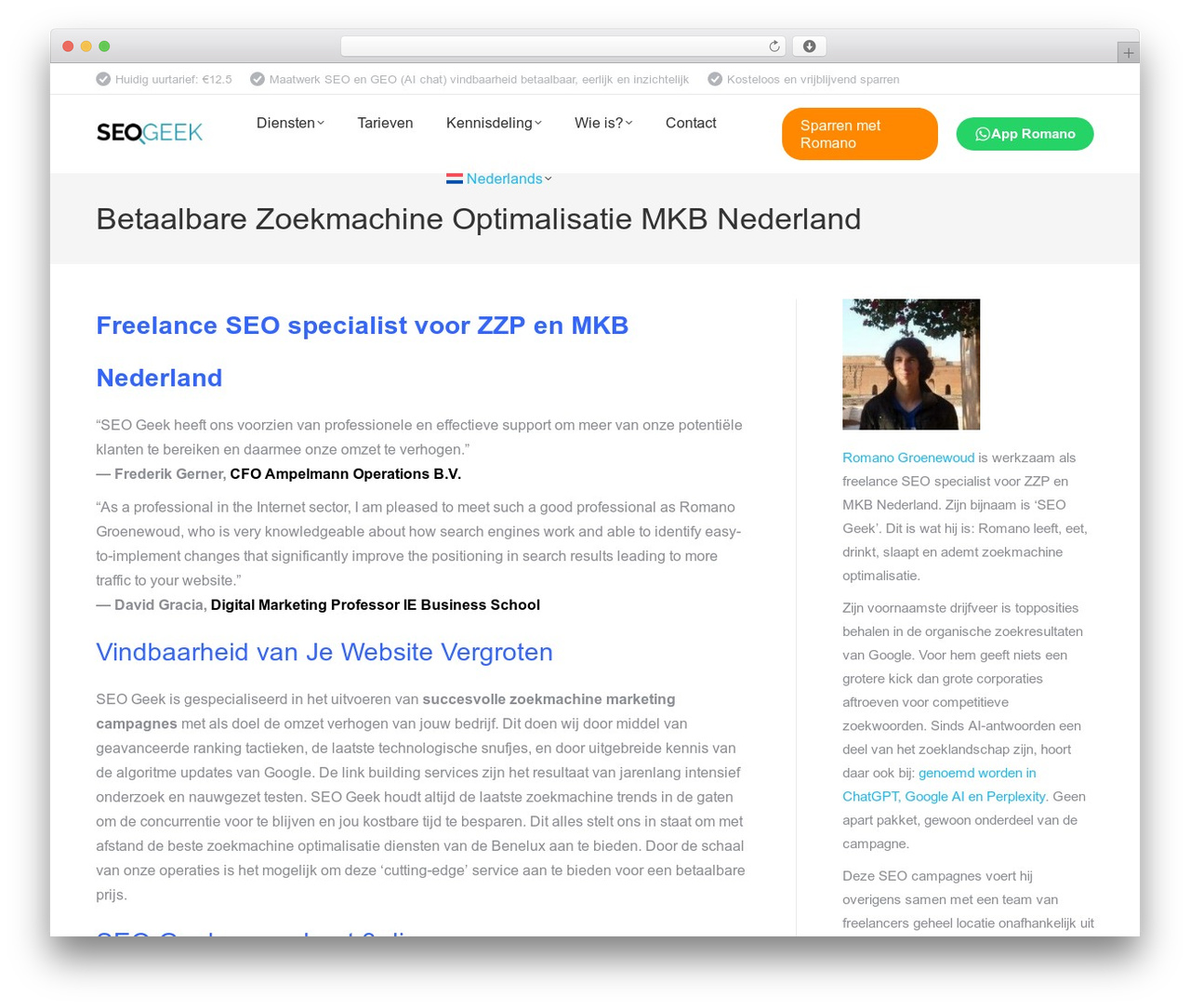 WordPress theme The7 Classic - seogeek.nl