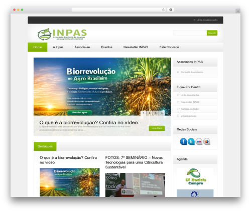 WordPress Theme Number theme WordPress - inpas.org.br