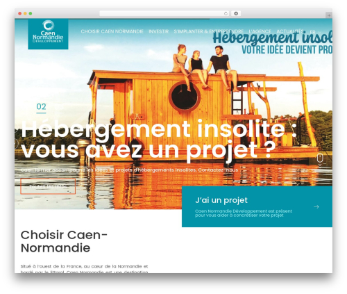 WordPress website theme TheTheme - caennormandiedeveloppement.fr