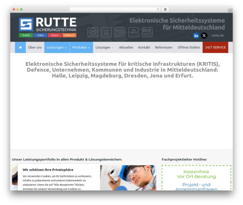 Candidate top WordPress theme - rutte.de