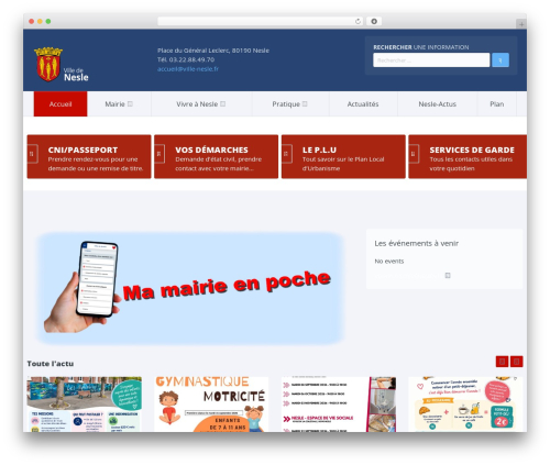 Candidate WP theme - ville-nesle.fr