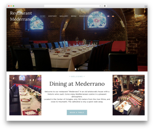 Caverta WordPress theme - restaurant-mederrano.de