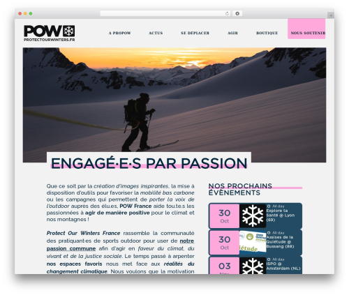 Divi theme WordPress - protectourwinters.fr