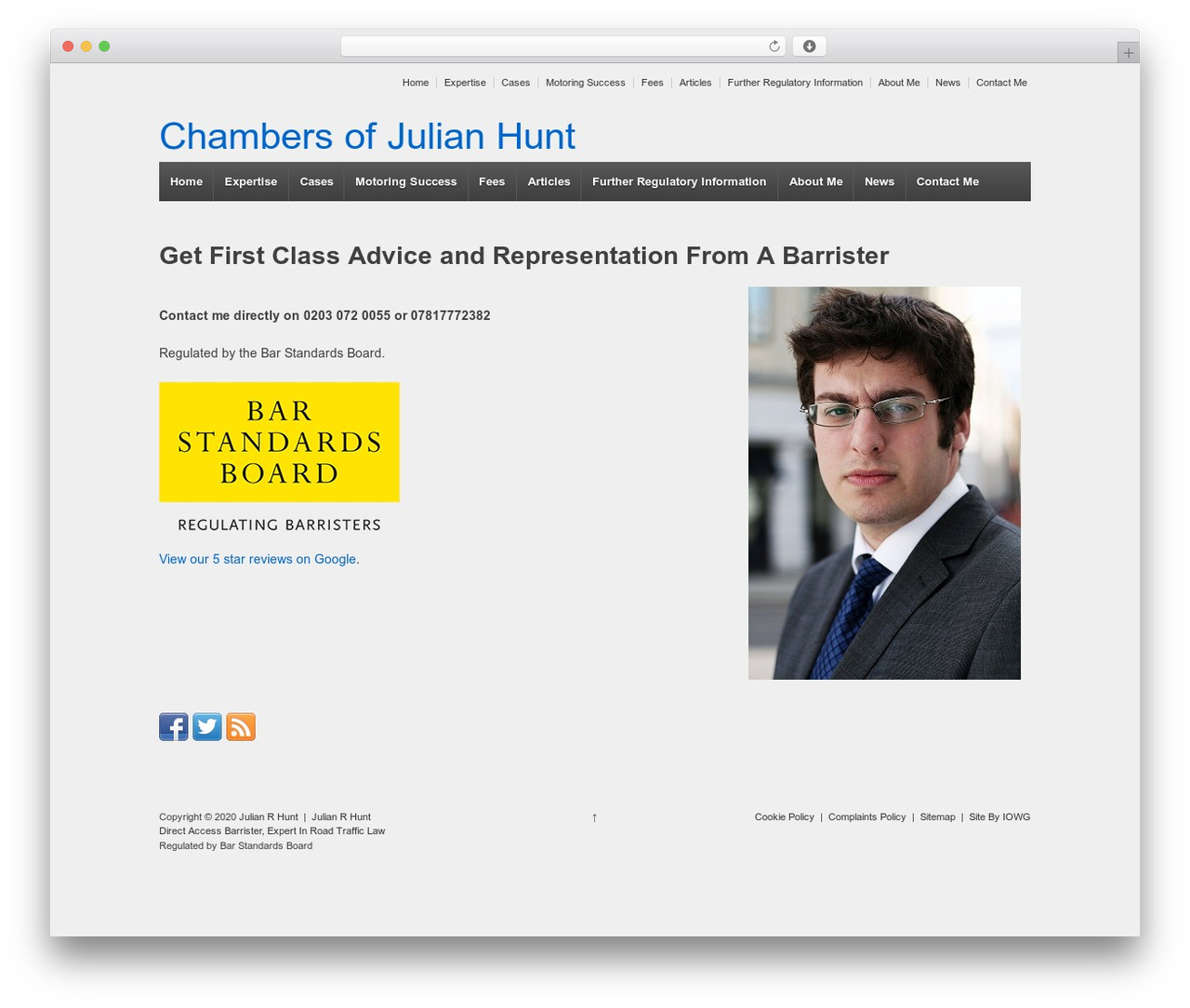 Responsive theme WordPress - julianrhunt.co.uk