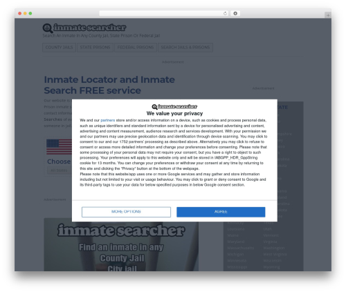 Theme WordPress Themify Basic - inmatesearcher.com