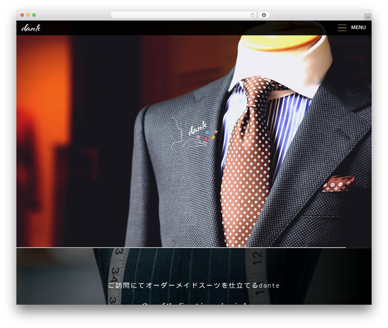 Theme WordPress dante - danteclothing.com