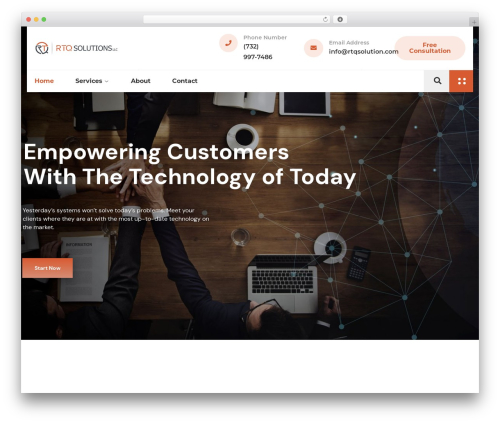 WordPress theme Waretech - rtqsolution.com