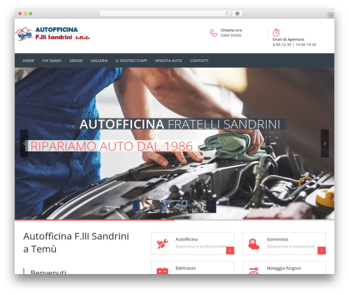 WP theme Carshire - autofficinasandrini.com