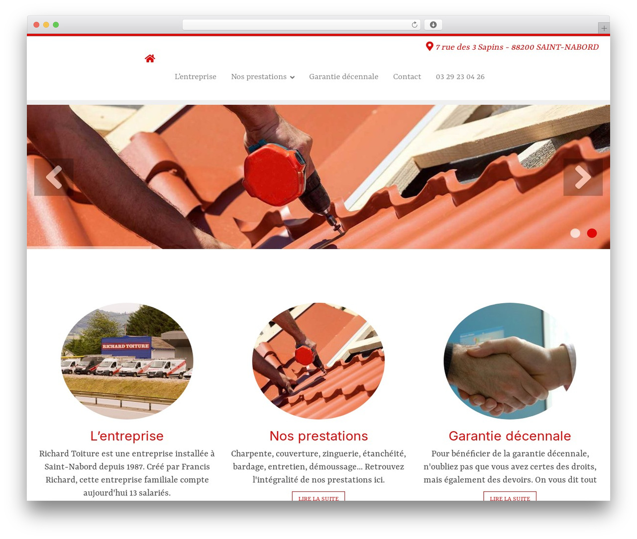 6temflex theme WordPress - richardtoiture.com