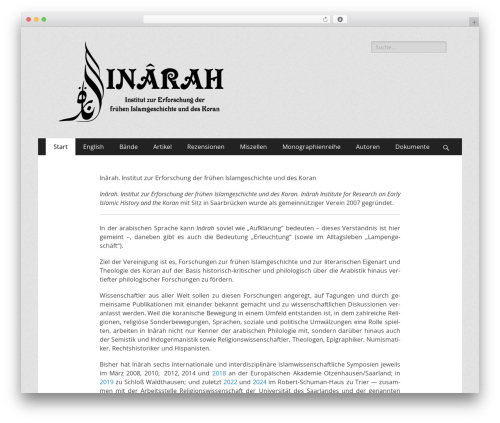 Catch Responsive WordPress website theme - inarah.de