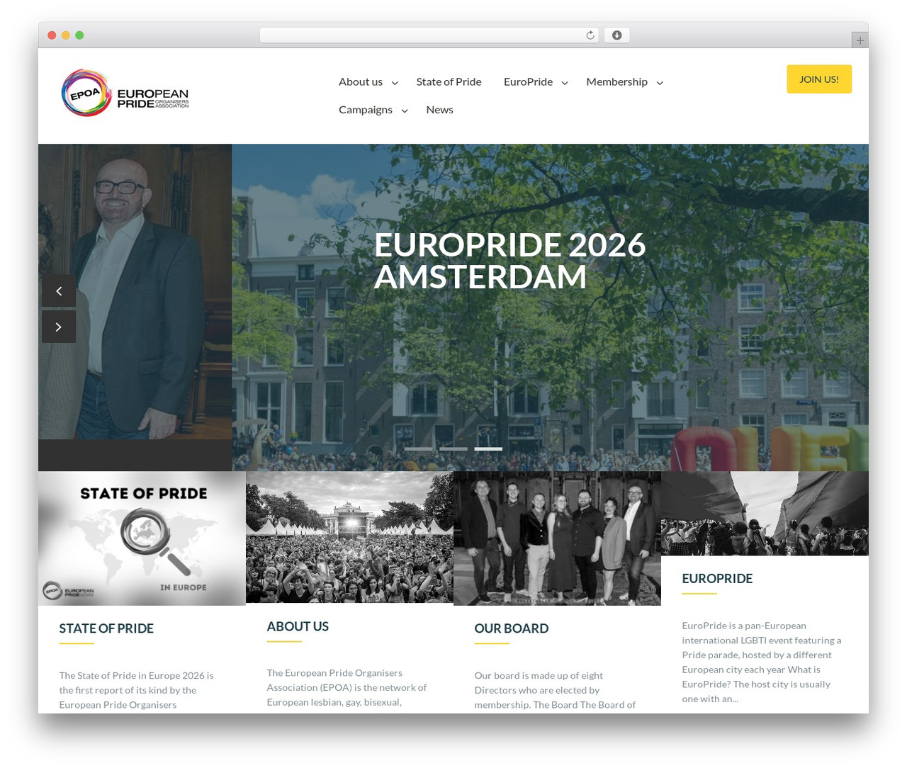 Charitize WordPress theme - epoa.eu