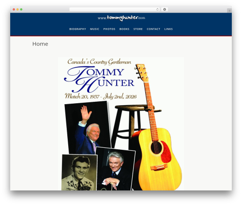 Divi WordPress theme - tommyhunter.com
