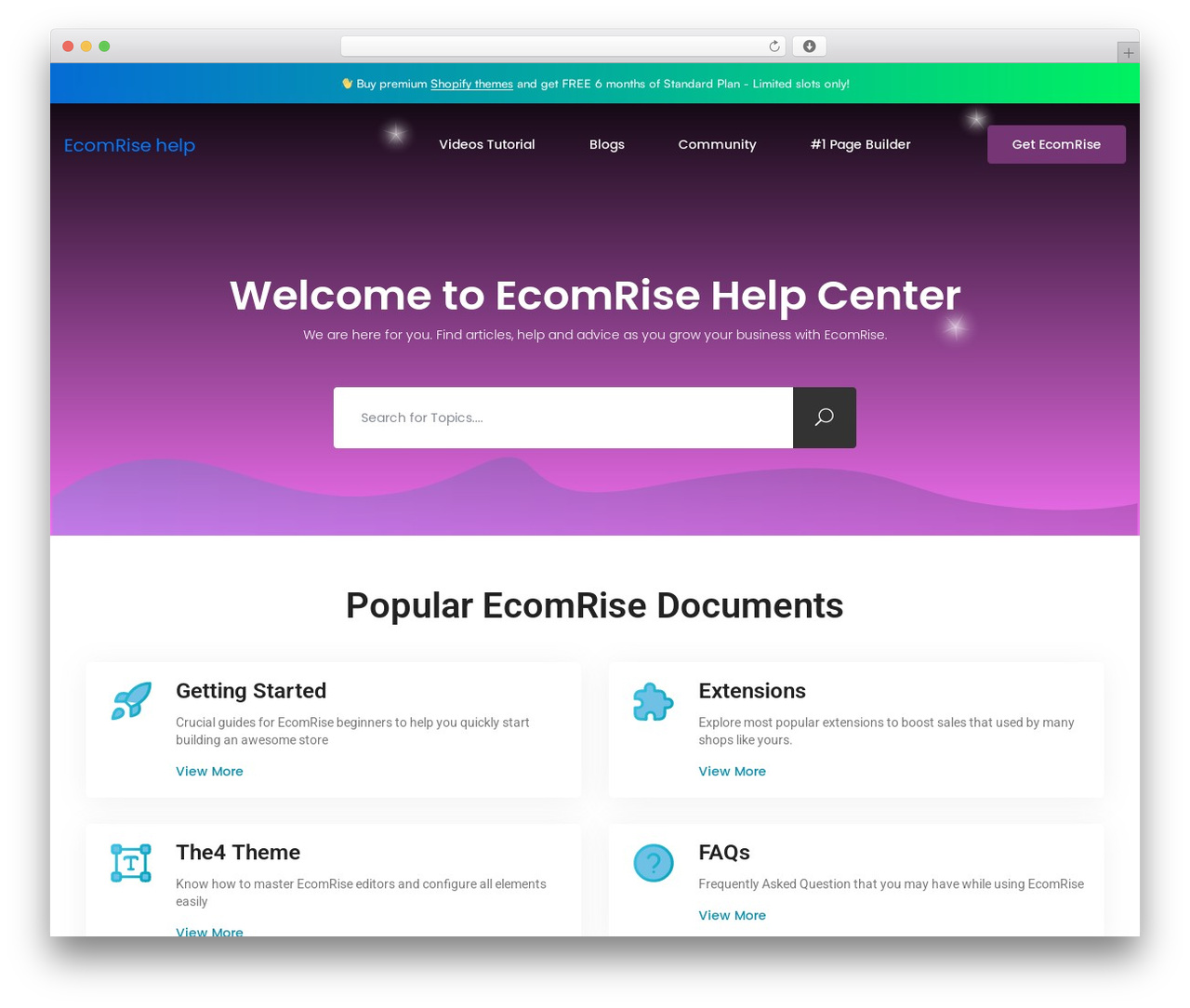 Docly theme WordPress - help.ecomrise.app