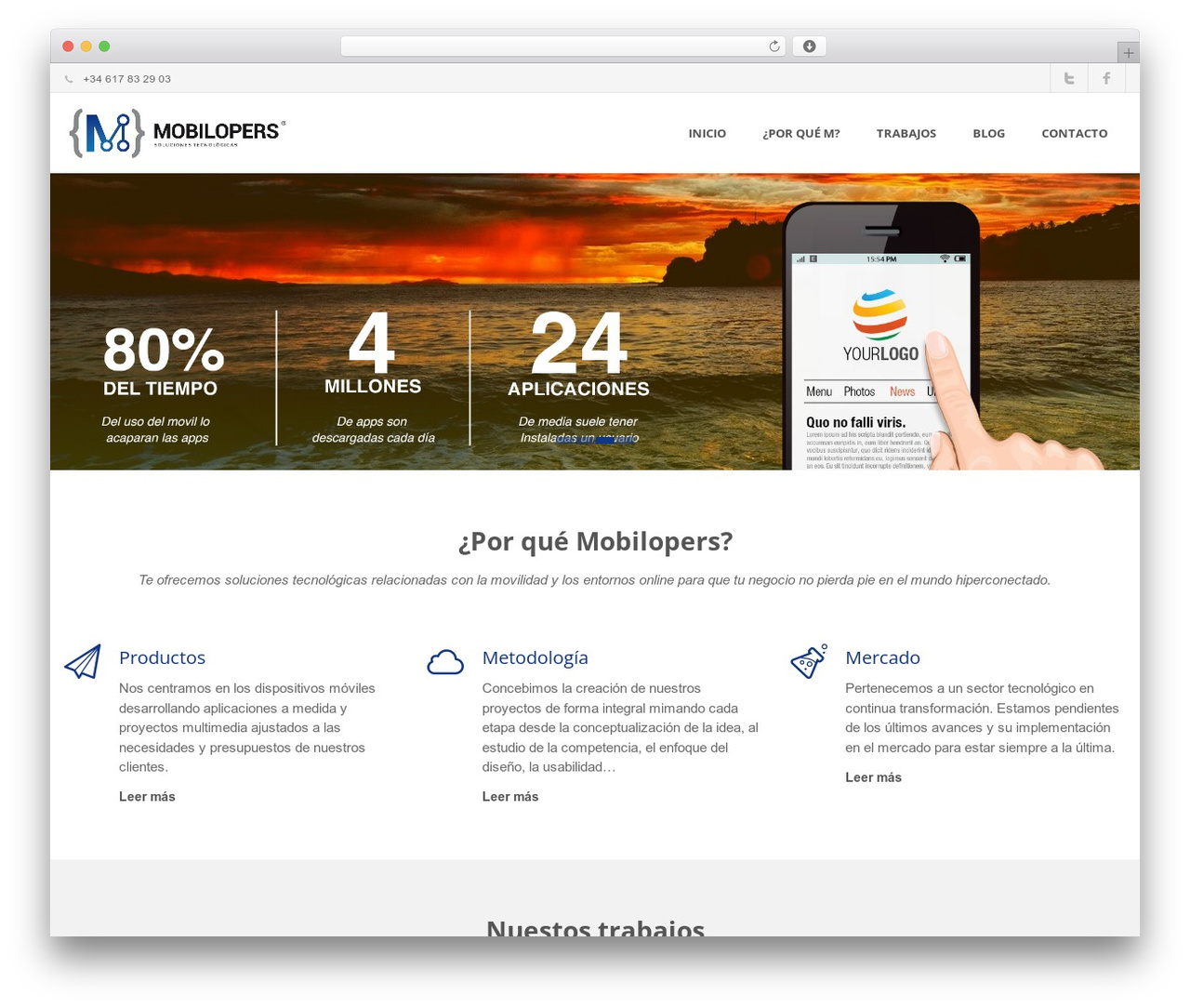 Emulate WordPress theme - mobilopers.com