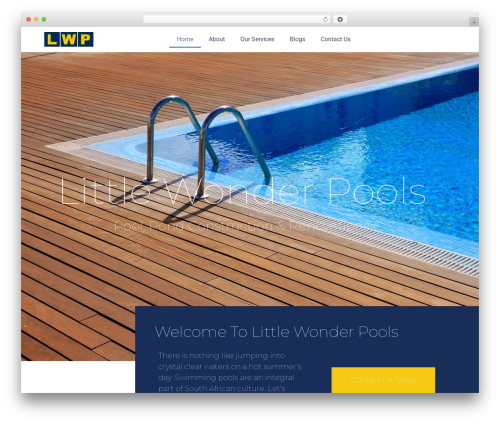 Hello Elementor theme WordPress - lwppools.co.za