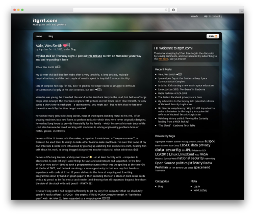 Pixel WordPress theme - itgrrl.com