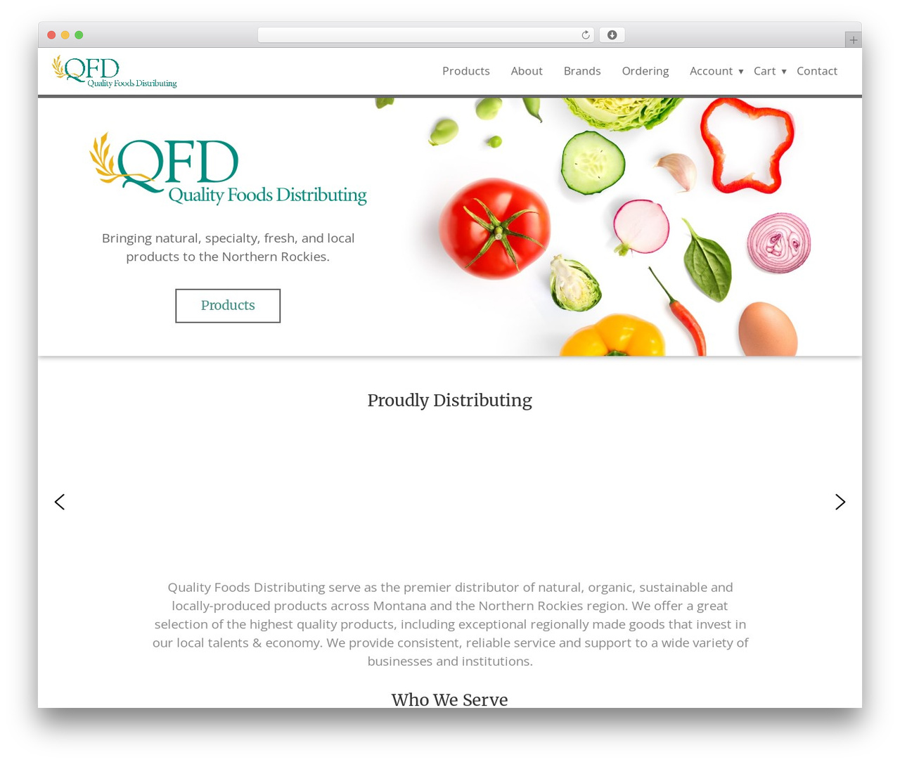 WordPress theme Concept - qfdistributing.com WordPress theme Concept - qfdistributing.com