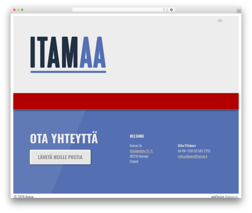 WordPress theme Itamaa - itamaa.fi
