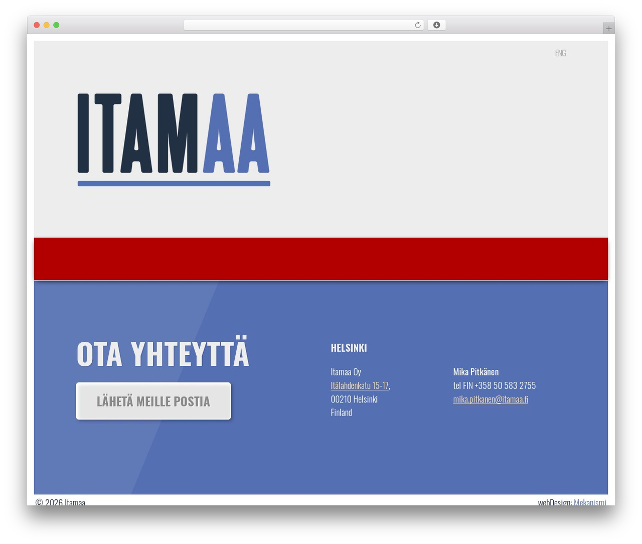 WordPress theme Itamaa - itamaa.fi