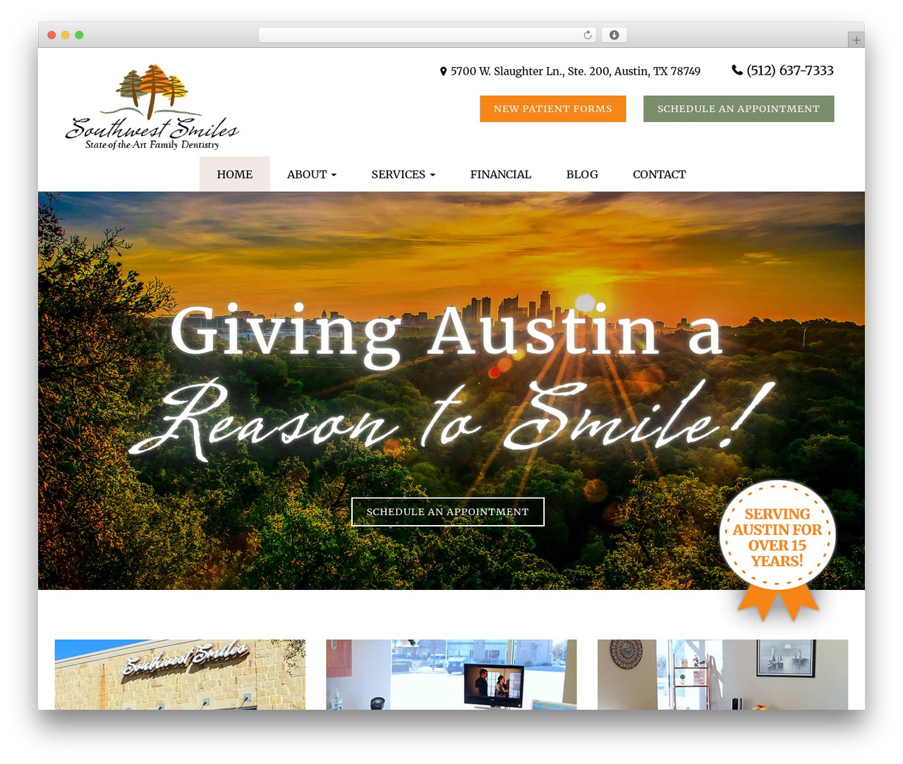 WordPress theme Practice - circlecsmiles.com