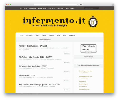 Aggregate theme WordPress - infermento.it