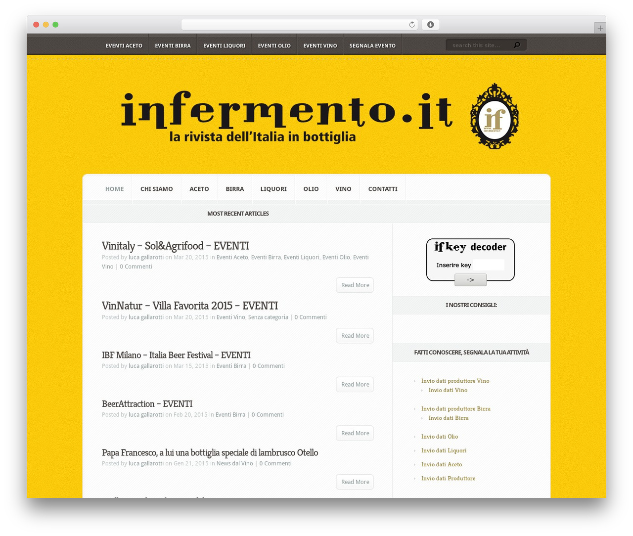 Aggregate theme WordPress - infermento.it Aggregate theme WordPress - infermento.it