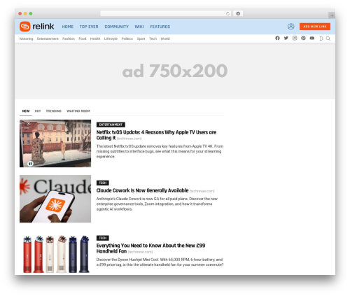 Bimber theme WordPress - wtfbreak.com