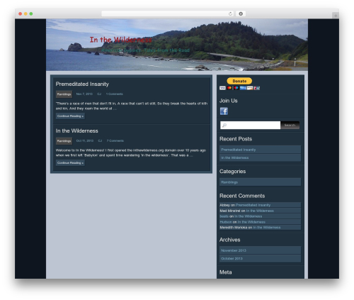 Chip Zero WordPress theme - inthewilderness.org Chip Zero WordPress theme - inthewilderness.org