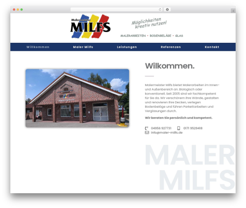 Hello Elementor WordPress theme - maler-milfs.de